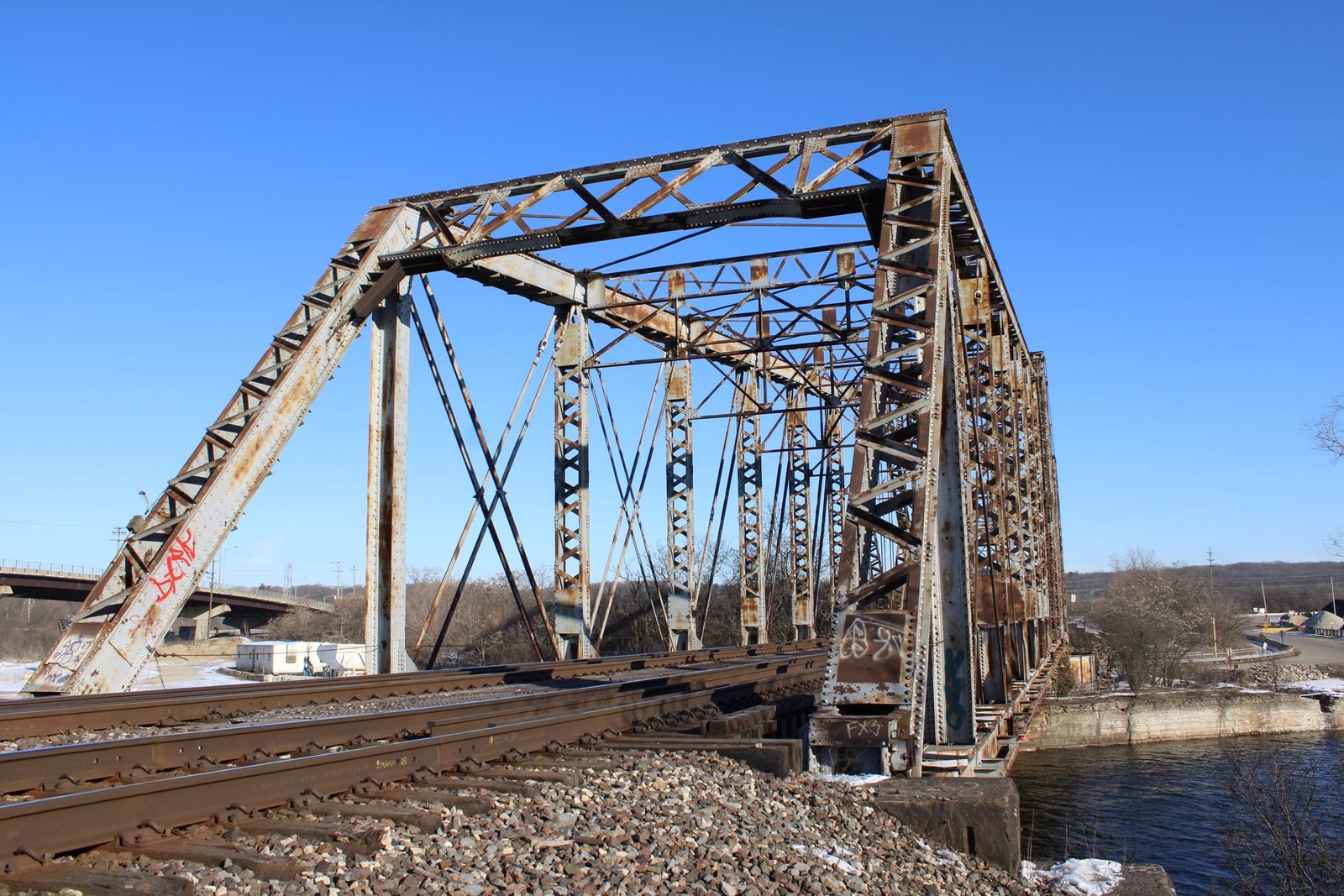 Looking north